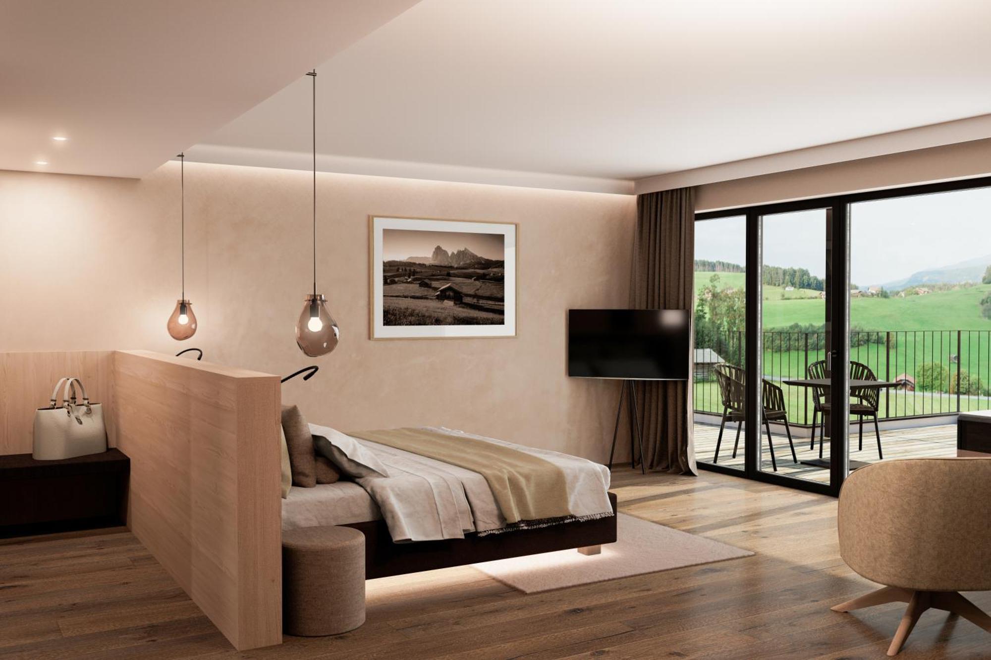 Hotel Alpenflora Castelrotto Habitación foto