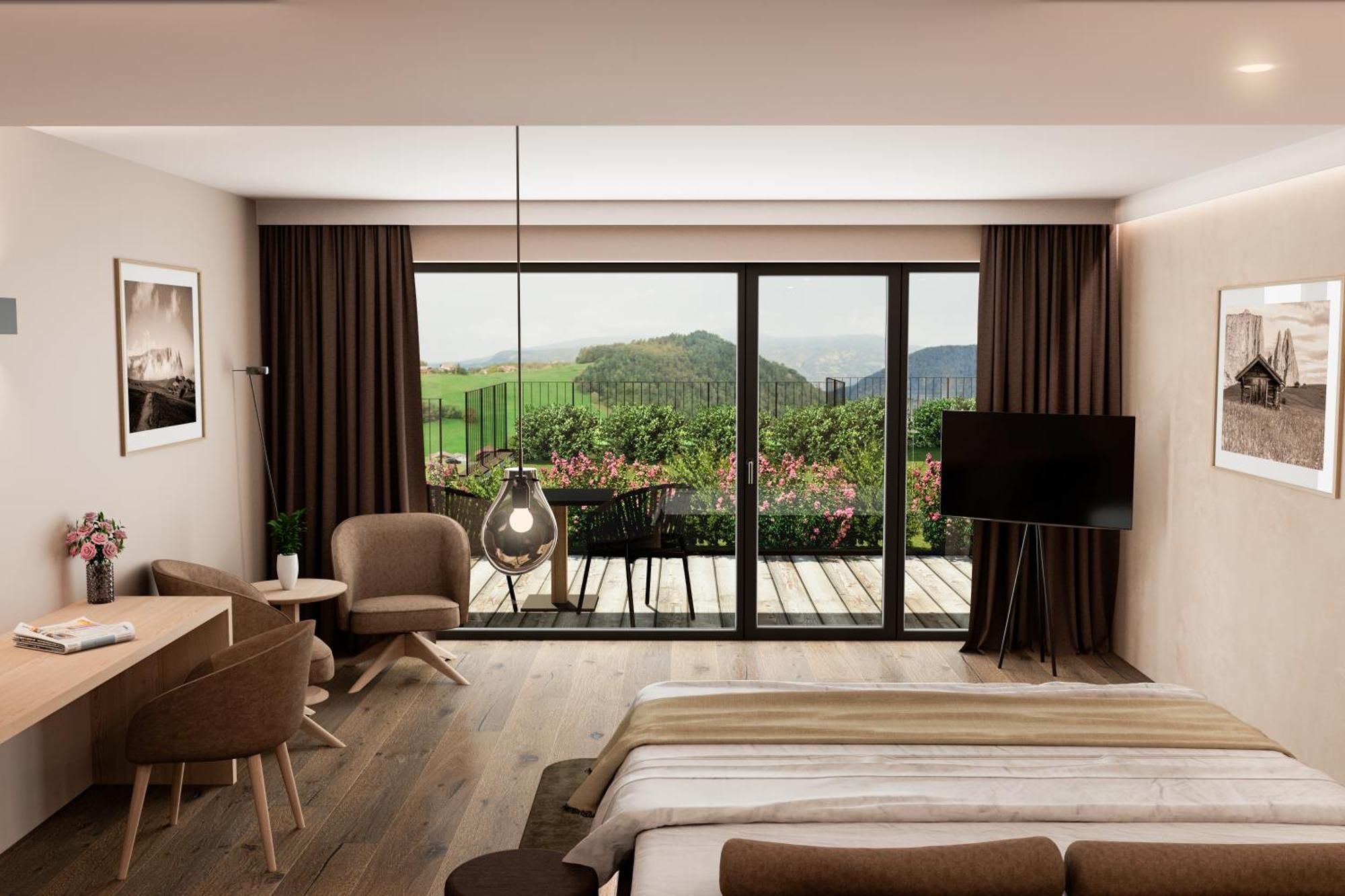 Hotel Alpenflora Castelrotto Habitación foto