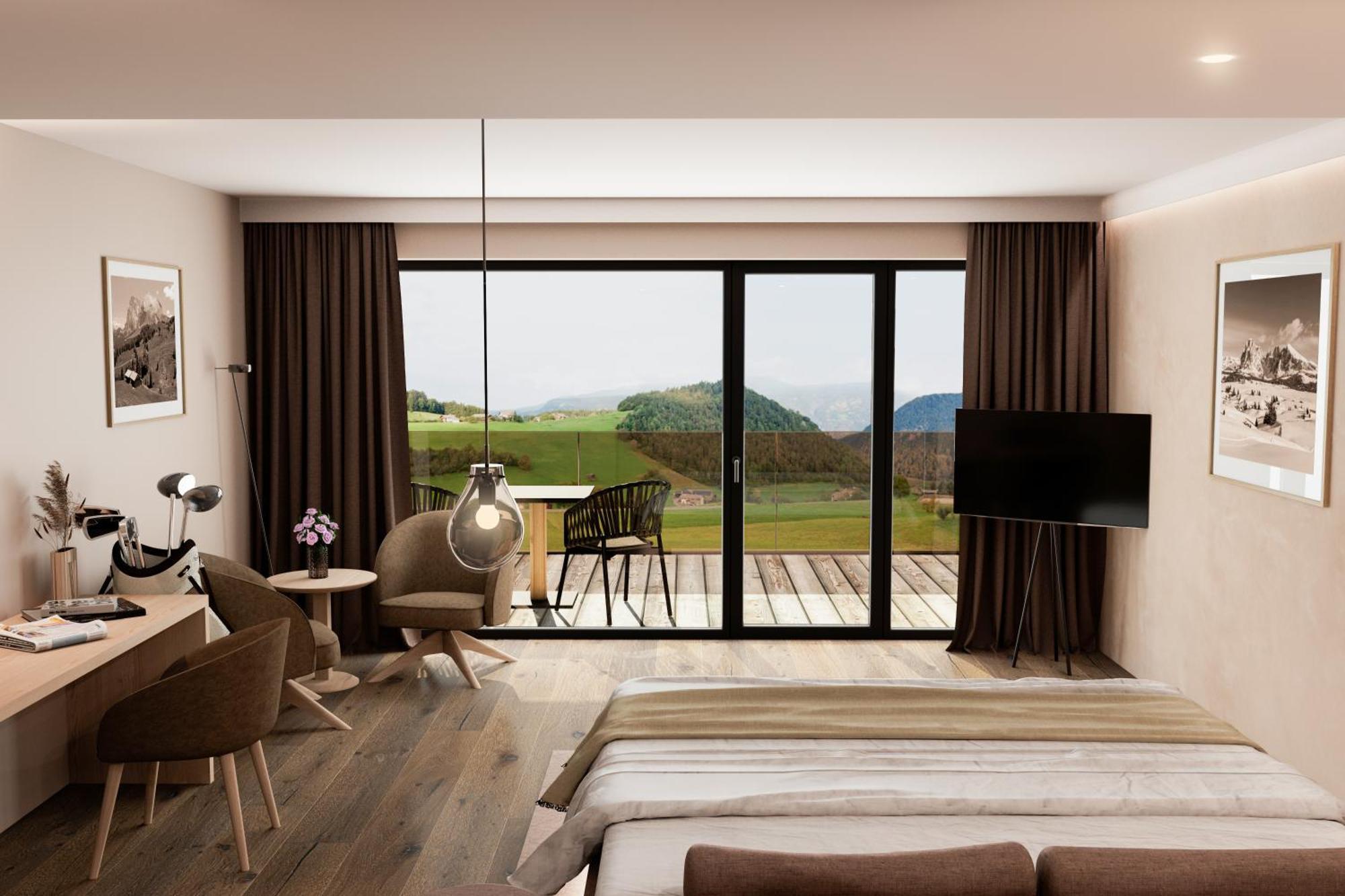 Hotel Alpenflora Castelrotto Habitación foto